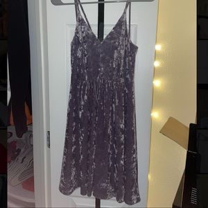 Velvet purple dress